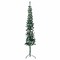 vidaXL Artificial Half Christmas Tree Green PVC, Steel 94.5 in
